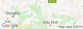 Ijero Ekiti map